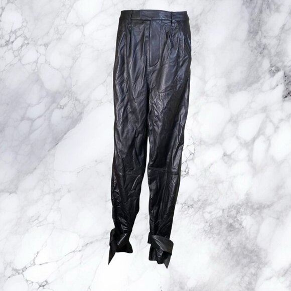 Lovers and Friends Seymore Leather Pants - Black - Picture 2 of 8